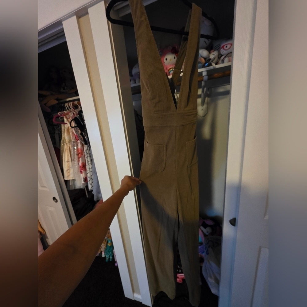 Olive Curdoroy  Color Overalls